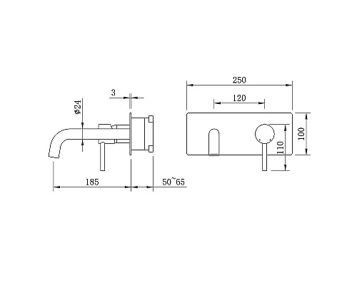 Заказать Смеситель для раковины Berges Ventas S 076009 Хром в магазине сантехники Santeh-Crystal.ru