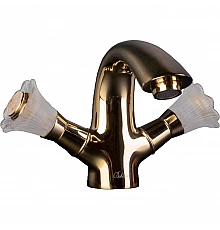 Смеситель для раковины Boheme Camelia 291 Золото