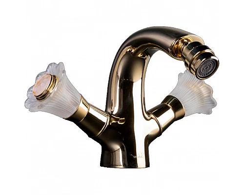 Купить Смеситель для биде Boheme Camelia 296 Золото в магазине сантехники Santeh-Crystal.ru
