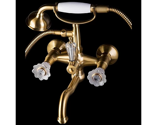 Купить Смеситель для ванны Boheme Camelia 313 Бронза в магазине сантехники Santeh-Crystal.ru