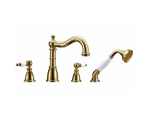 Купить Смеситель на борт ванны Boheme Medici 391 Бронза в магазине сантехники Santeh-Crystal.ru