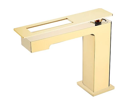 Купить Смеситель для раковины Boheme Q 141-GG Золото в магазине сантехники Santeh-Crystal.ru