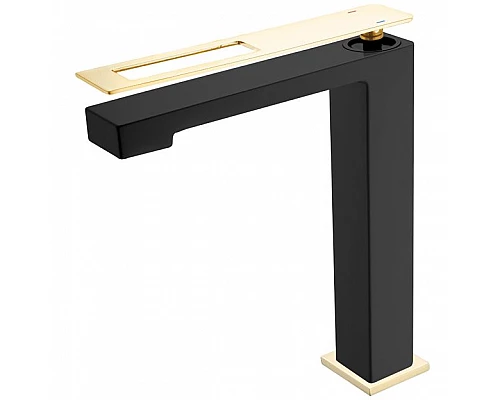 Купить Смеситель для раковины Boheme Q 142-BG Черный Золото в магазине сантехники Santeh-Crystal.ru