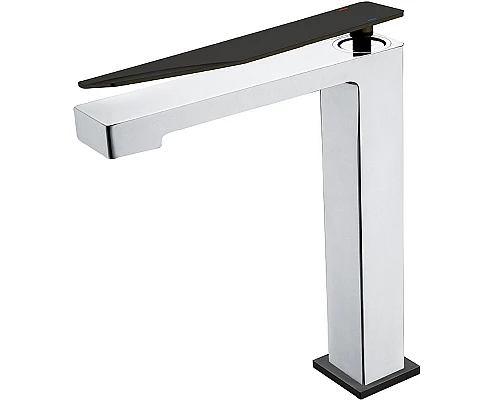 Купить Смеситель для раковины Boheme Q 142-CRB.2 Хром Черный в магазине сантехники Santeh-Crystal.ru