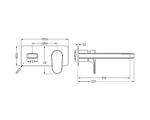 Купить Смеситель для раковины Boheme Spectre 455-GM Оружейная сталь в магазине сантехники Santeh-Crystal.ru