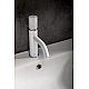Купить Смеситель для раковины Boheme Stick 121-W-MR-WHITE Белый в магазине сантехники Santeh-Crystal.ru