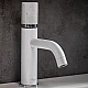 Купить Смеситель для раковины Boheme Stick 121-W-MR-WHITE Белый в магазине сантехники Santeh-Crystal.ru