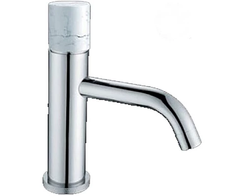 Купить Смеситель для раковины Boheme Stick 121-CR-MR-W Хром Белый в магазине сантехники Santeh-Crystal.ru