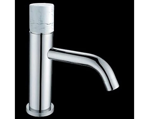 Купить Смеситель для раковины Boheme Stick 121-CR-MR-W Хром Белый в магазине сантехники Santeh-Crystal.ru