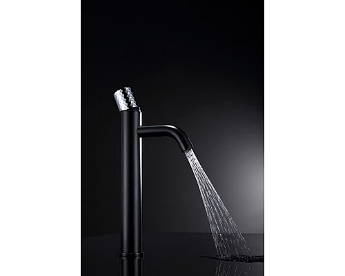 Приобрести Смеситель для раковины Boheme Stick 122-BCR Черный Хром в магазине сантехники Santeh-Crystal.ru