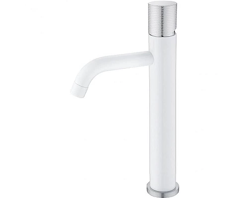 Купить Смеситель для раковины Boheme Stick 122-WCR.2 Белый Хром в магазине сантехники Santeh-Crystal.ru
