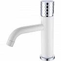 Смеситель для раковины Boheme Stick 121-WCR Белый Хром