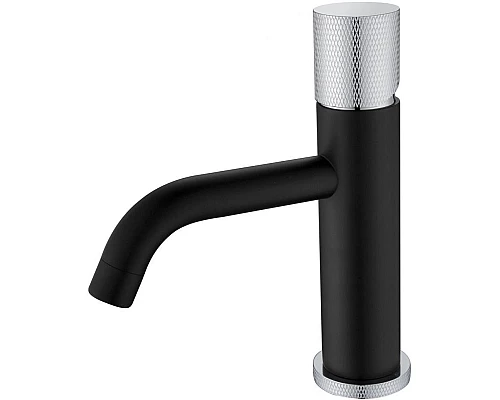 Купить Смеситель для раковины Boheme Stick 121-BCR.2 Черный Хром в магазине сантехники Santeh-Crystal.ru