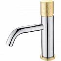 Смеситель для раковины Boheme Stick 121-CRG.2 Хром Золото