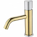 Смеситель для раковины Boheme Stick 121-GCR.2 Золото Хром
