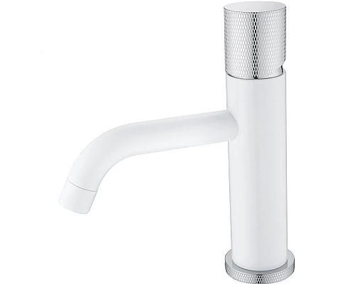 Заказать Смеситель для раковины Boheme Stick 121-WCR.2 Белый Хром в магазине сантехники Santeh-Crystal.ru