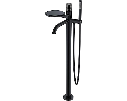 Приобрести Смеситель для ванны Boheme Stick 129-BB Черный матовый в магазине сантехники Santeh-Crystal.ru