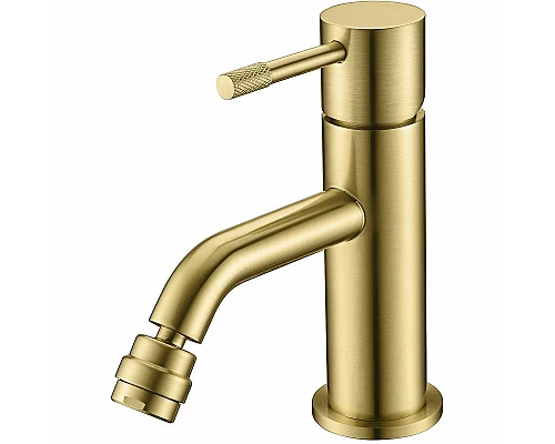 Приобрести Смеситель для биде Boheme Uno 466-MG Золото матовое в магазине сантехники Santeh-Crystal.ru