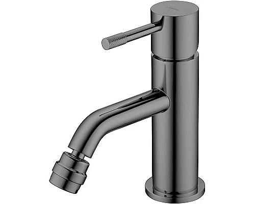 Купить Смеситель для биде Boheme Uno 466-SGM Оружейная сталь глянцевая в магазине сантехники Santeh-Crystal.ru