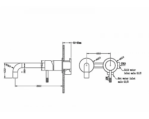Приобрести Смеситель для раковины Boheme Uno 465-NB Никель в магазине сантехники Santeh-Crystal.ru