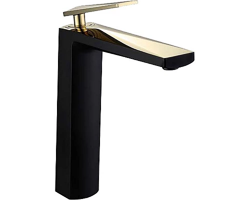 Заказать Смеситель для раковины Boheme Venturo 382-b Черный, золото в магазине сантехники Santeh-Crystal.ru