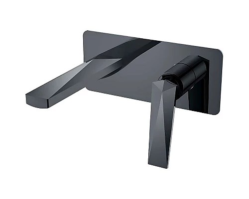 Купить Смеситель для раковины Boheme Venturo 375-SGM Оружейная сталь глянцевая в магазине сантехники Santeh-Crystal.ru