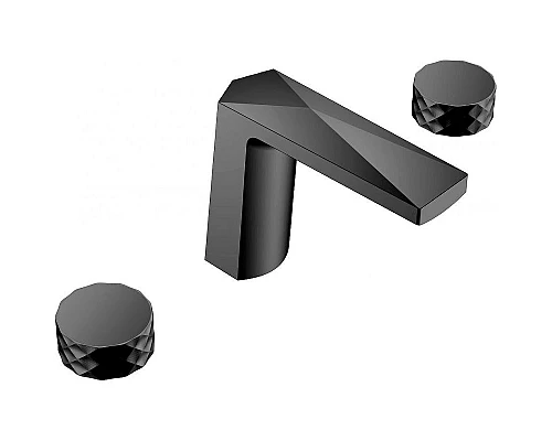Заказать Смеситель для раковины Boheme Venturo 150-B-DIAMOND Черный матовый в магазине сантехники Santeh-Crystal.ru