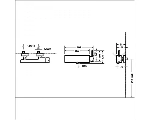 Приобрести Смеситель для душа Bravat Arc F96061C-01-ENG Хром в магазине сантехники Santeh-Crystal.ru