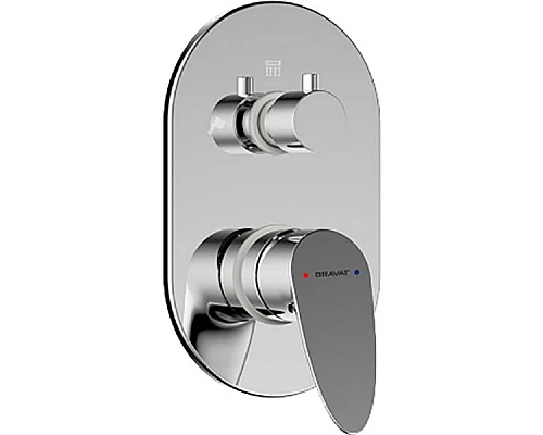 Приобрести Смеситель для душа Bravat Drop P69190C-2-RUS Хром в магазине сантехники Santeh-Crystal.ru