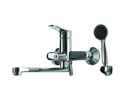 Приобрести Смеситель для ванны Bravat Eco F6111147C-LB универсальный Хром в магазине сантехники Santeh-Crystal.ru