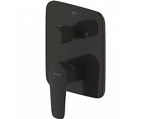 Заказать Смеситель для душа Bravat Source PB8173218BW-3-ENG Черный матовый в магазине сантехники Santeh-Crystal.ru