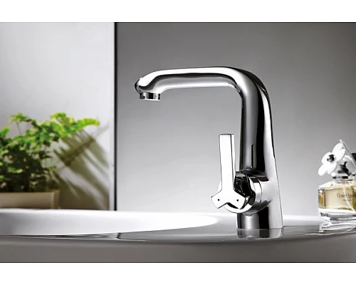 Купить Смеситель для раковины Bravat Waterfall F173107C Хром в магазине сантехники Santeh-Crystal.ru