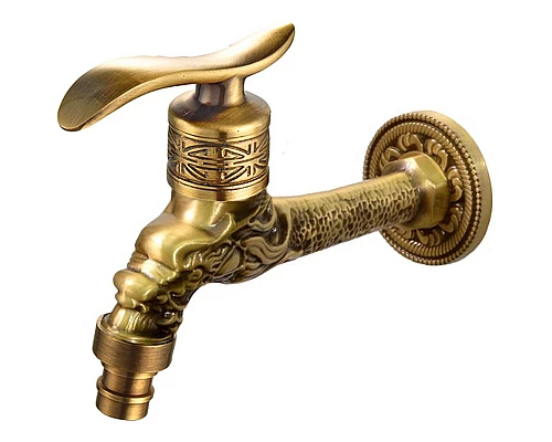 Заказать Кран для одного типа воды Bronze de Luxe 21595/2 Бронза с насадкой для шланга в магазине сантехники Santeh-Crystal.ru