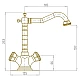 Заказать Смеситель для раковины Bronze de Luxe Royal 10105/1 Бронза в магазине сантехники Santeh-Crystal.ru