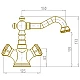 Приобрести Смеситель для раковины Bronze de Luxe Royal 10218 Бронза в магазине сантехники Santeh-Crystal.ru