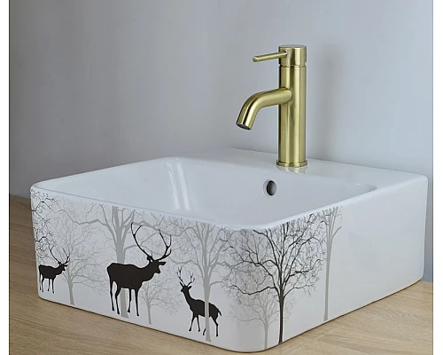 Приобрести Смеситель для раковины Bronze de Luxe Scandi 1451BR Бронза в магазине сантехники Santeh-Crystal.ru