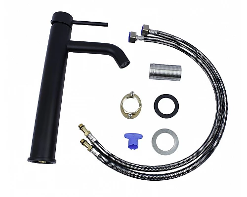 Приобрести Смеситель для раковины Bronze de Luxe Scandi 1452B Черный матовый в магазине сантехники Santeh-Crystal.ru