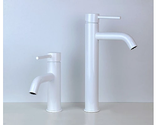 Приобрести Смеситель для раковины Bronze de Luxe Scandi 1452W Белый глянцевый в магазине сантехники Santeh-Crystal.ru