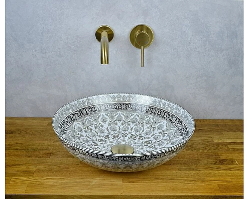 Приобрести Смеситель для раковины Bronze de Luxe Scandi 1452W Белый глянцевый в магазине сантехники Santeh-Crystal.ru