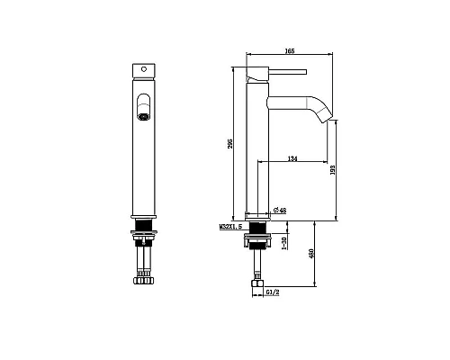 Приобрести Смеситель для раковины Bronze de Luxe Scandi 1452W Белый глянцевый в магазине сантехники Santeh-Crystal.ru