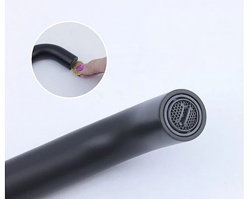 Заказать Смеситель для раковины Bronze de Luxe Scandi 14511B Черный матовый в магазине сантехники Santeh-Crystal.ru