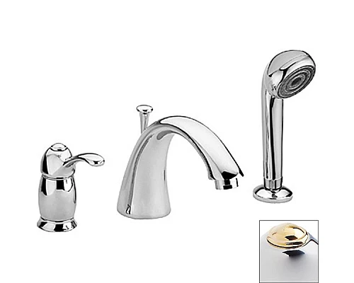 Купить Смеситель на борт ванны Bugnatese Lem 1950 CRDO Хром Золото в магазине сантехники Santeh-Crystal.ru