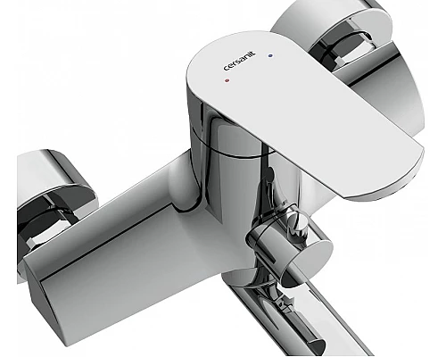 Приобрести Смеситель для ванны Cersanit Flavis 64093 универсальный Хром в магазине сантехники Santeh-Crystal.ru