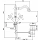 Купить Смеситель для биде Cezares Atlantis Nostalgia ATLANTIS-NOSTALGIA-BS2-03/24 Золото 24 карата в магазине сантехники Santeh-Crystal.ru
