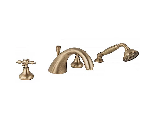 Купить Смеситель на борт ванны Cezares Atlantis-Nostalgia ATLANTIS-NOSTALGIA-BVD-02 Бронза в магазине сантехники Santeh-Crystal.ru