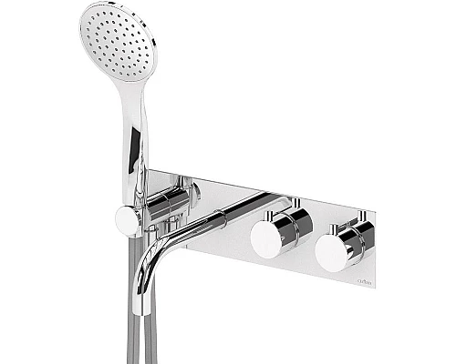 Заказать Смеситель для ванны Cezares Czr CZR-B-VDM2-T-01 с термостатом Хром в магазине сантехники Santeh-Crystal.ru