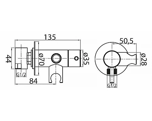 Заказать Смеситель для душа Cezares Czr CZR-DA1-NOP Черная матовая в магазине сантехники Santeh-Crystal.ru