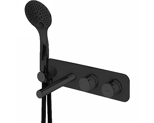 Заказать Смеситель для ванны Cezares Czr CZR-B-VDM1-T-NOP с термостатом Черный матовый в магазине сантехники Santeh-Crystal.ru