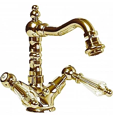 Смеситель для биде Cezares Diamond DIAMOND-BS2-03/24-Sw Золото 24 карат