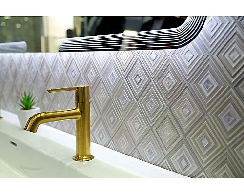 Купить Смеситель для раковины Cezares Eco ECO-LS-BORO-W0 Брашированное золото в магазине сантехники Santeh-Crystal.ru